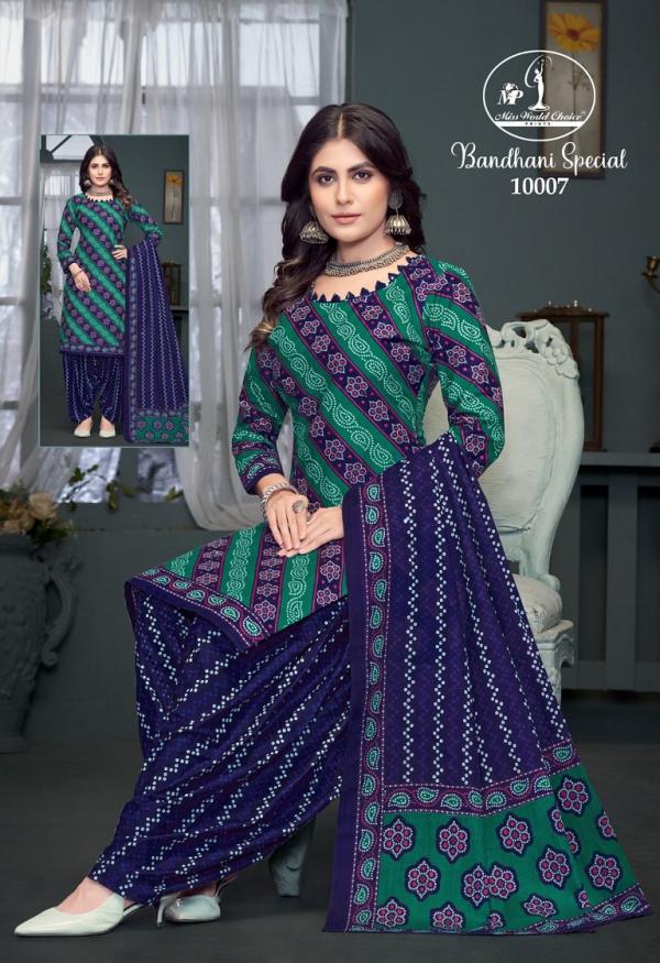 Miss World Bandhni Vol-10 – Dress Material